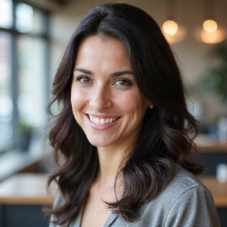 Ritratto della Dottoressa Sofia Bianchi, Nutrizionista Clinica, sorridente.